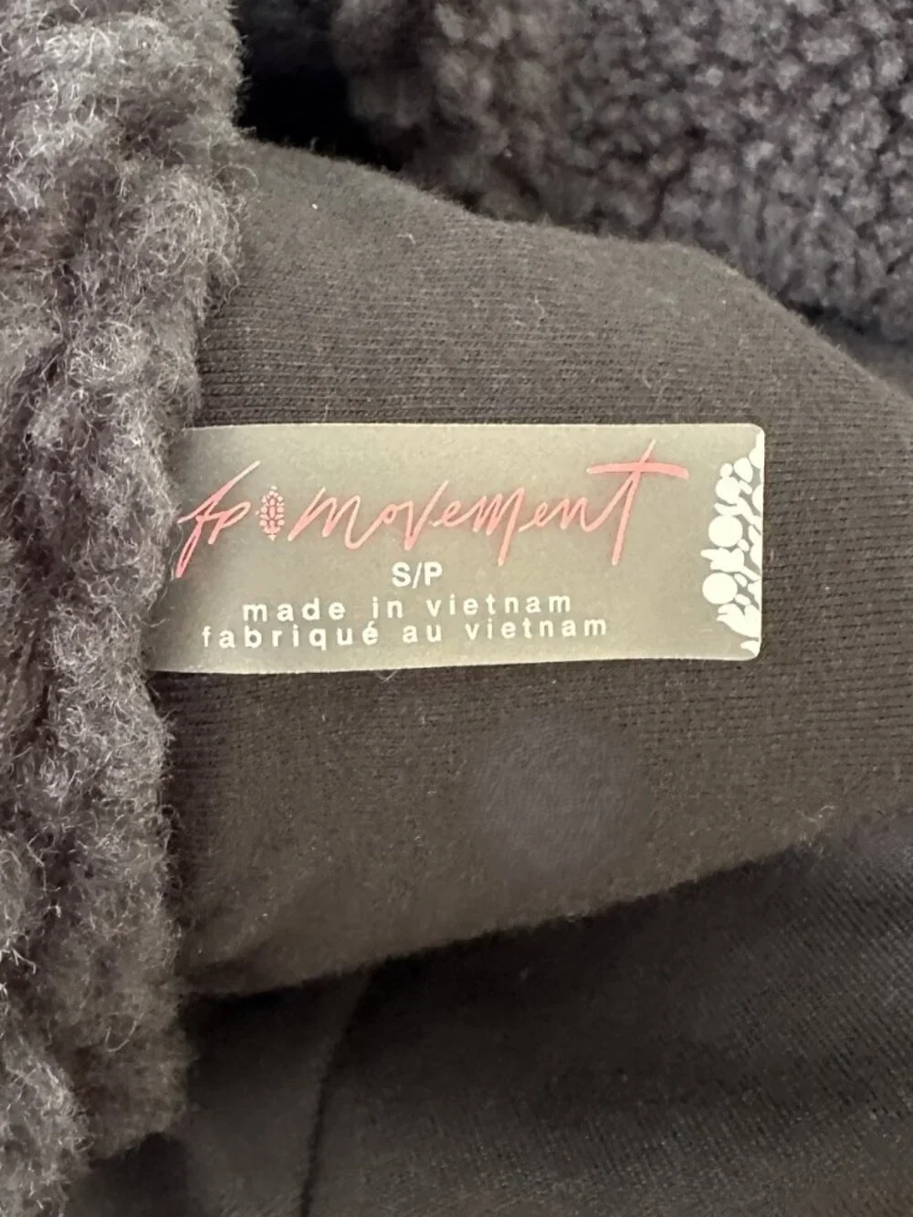 FP MOVEMENT FREE PEOPLE Hit The Slopes Fleece Jacket in Papaya Combo Size S NWOT - Picture 6 of 7